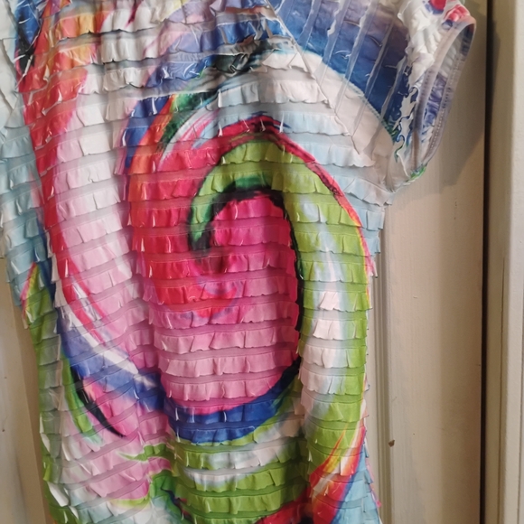 Moa Moa Multicolor Ruffle Blouse - Picture 8 of 9